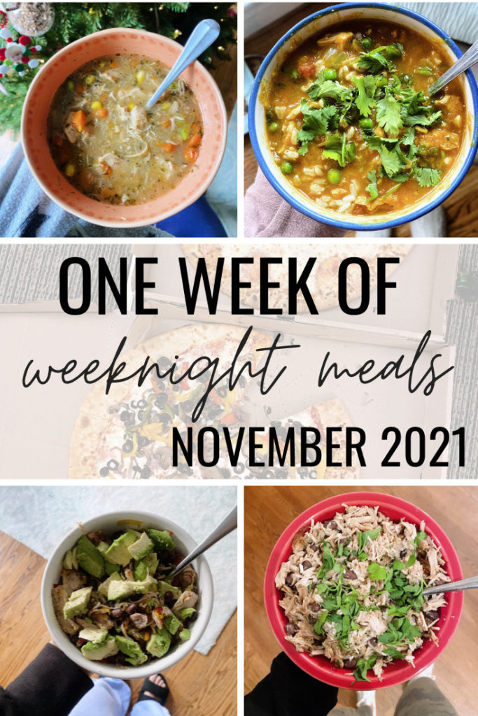 week of weeknight meals november 2021