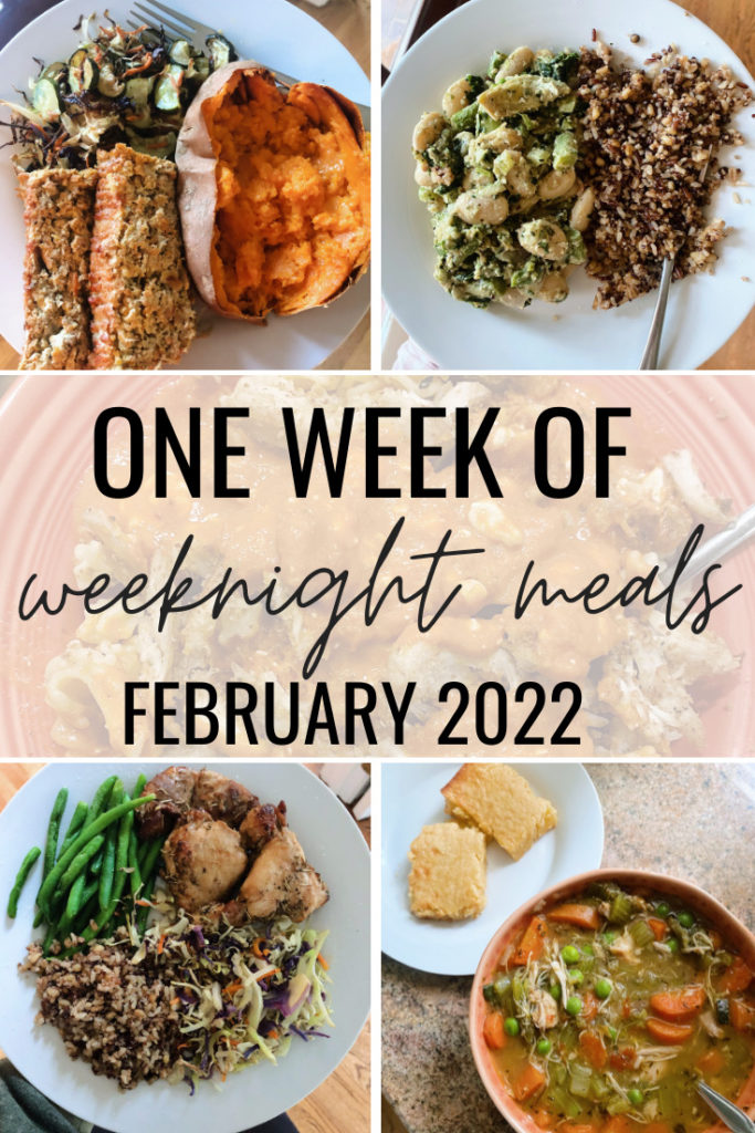one week of weeknight meals february